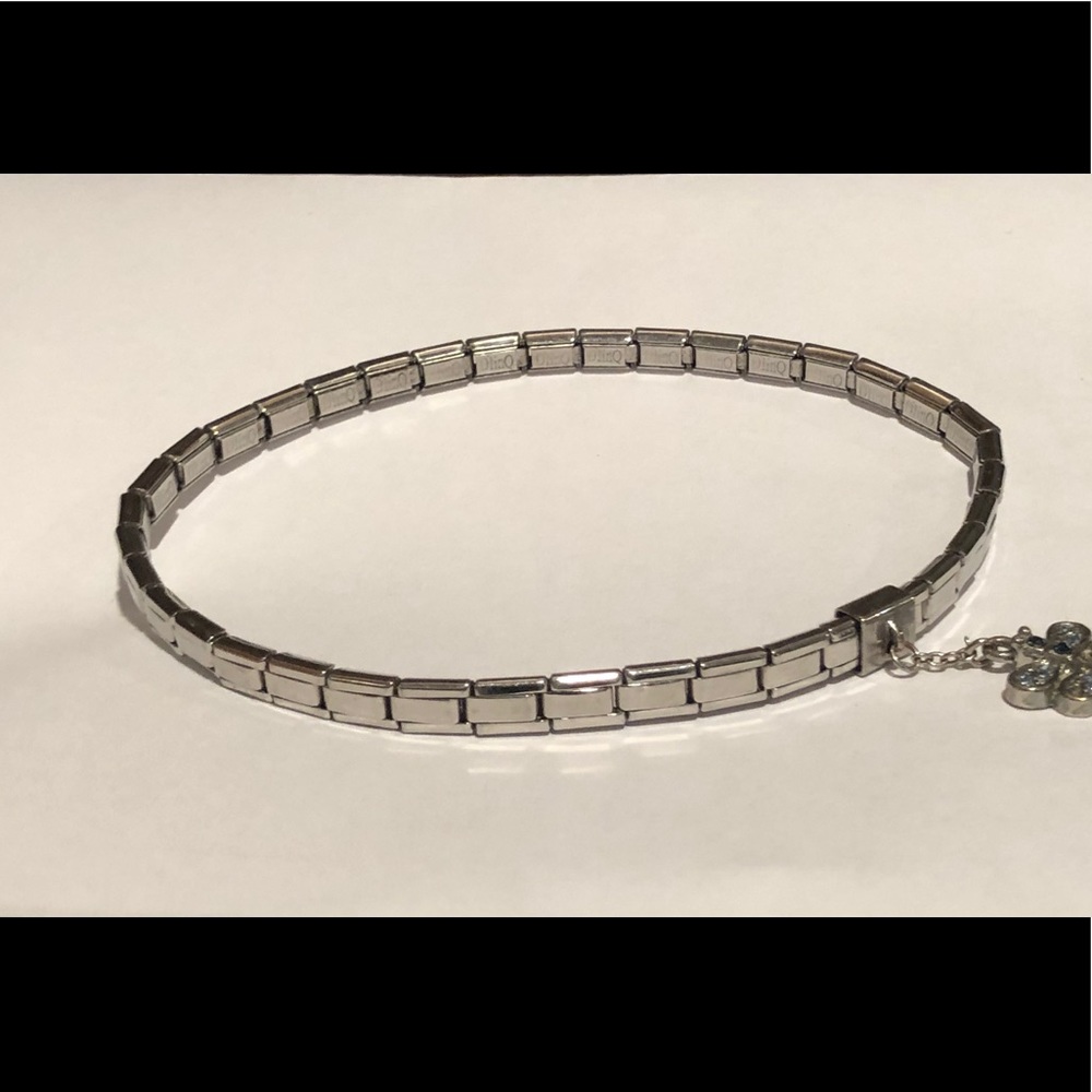 DlinQ stainless steel stretch link anklet